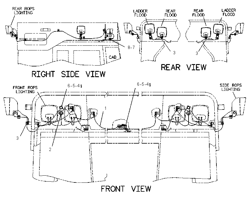 WIRING GP-ROPS 8X9461 CAT