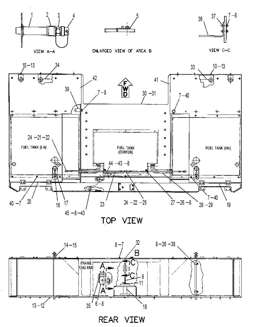 BUMPER & DRAWBAR GP 8X0019 CAT