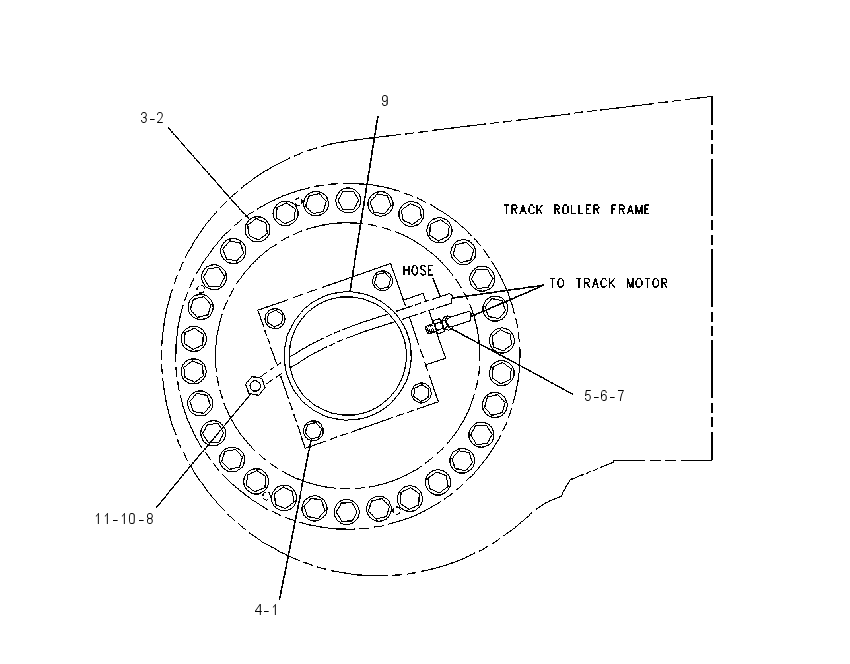 FASTENER GP-FINAL DRIVE & MTR 6I7216 CAT