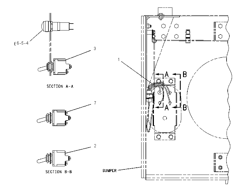 SWITCH GP-BUMPER 7I5894 CAT