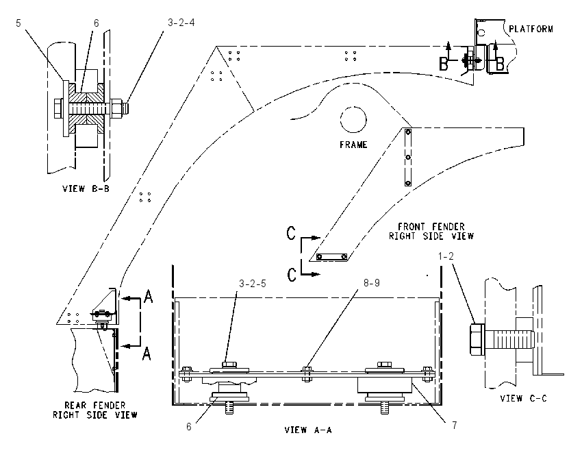FASTENER GP-FENDER 1012658 CAT