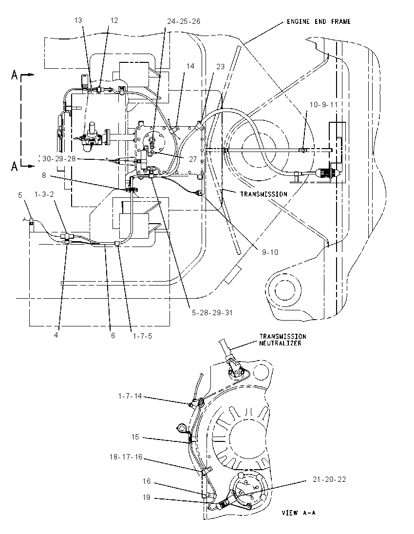 WIRING GP-TRANSMISSION CONTROL 8X8499 CAT