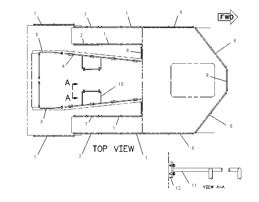 Поручень 8X1707 CAT