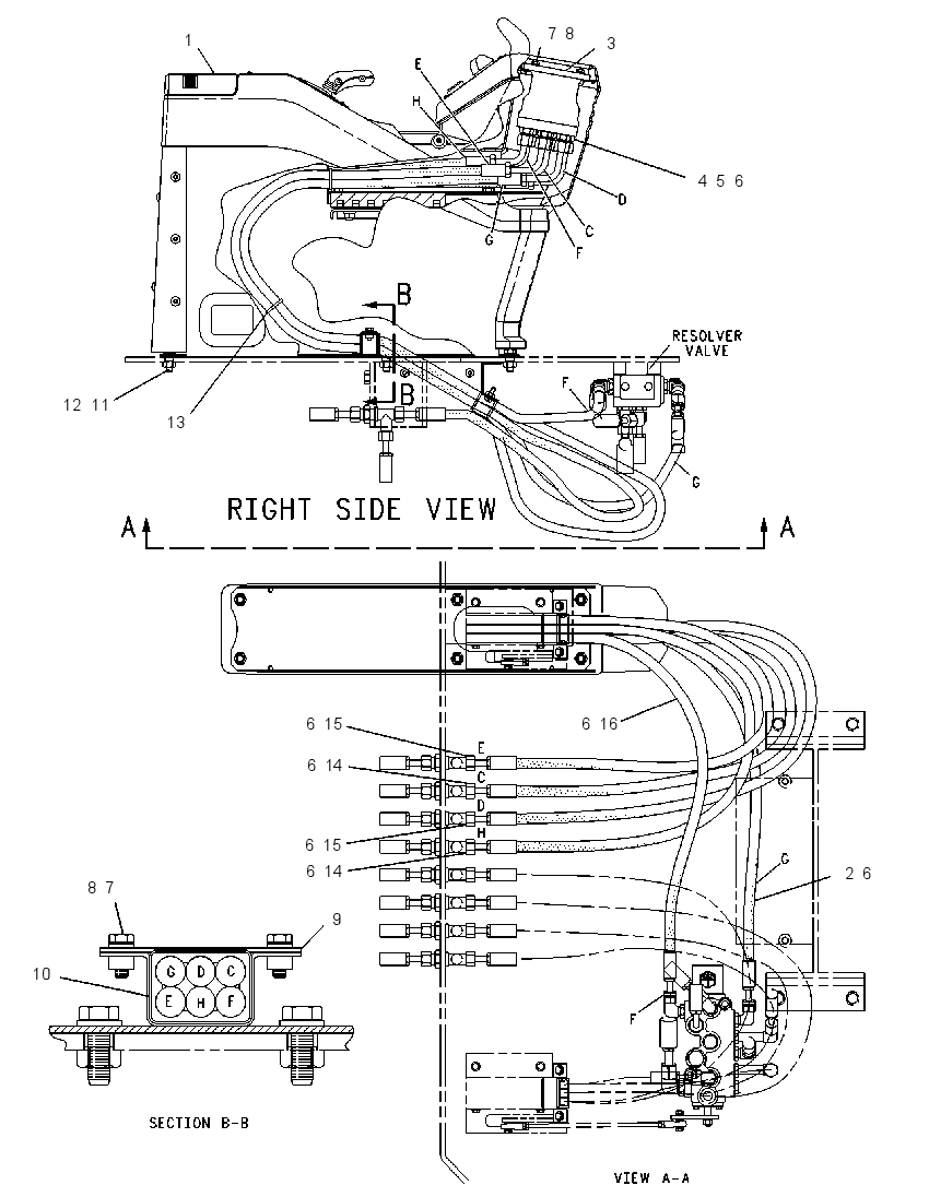 Управление гидравлическое пилотное 7I5195 CAT