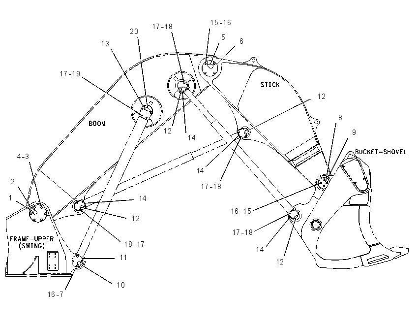 PIN GP-EXCAVATOR 1069878 CAT