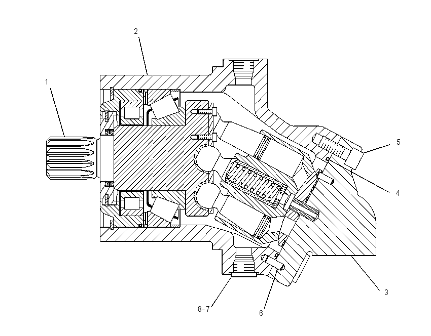 Мотор хода 6E5960 CAT