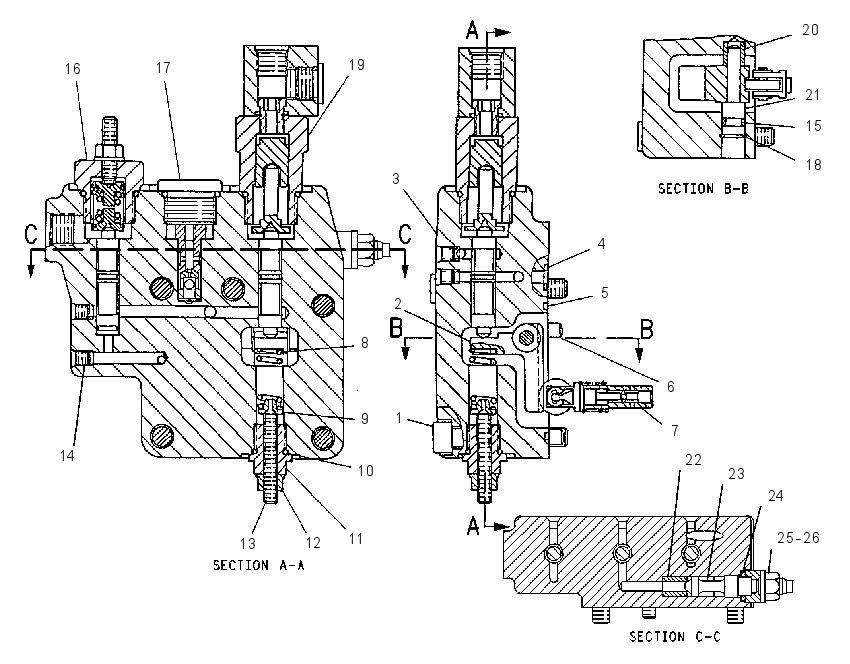 Клапан управления насосом 1076440 CAT