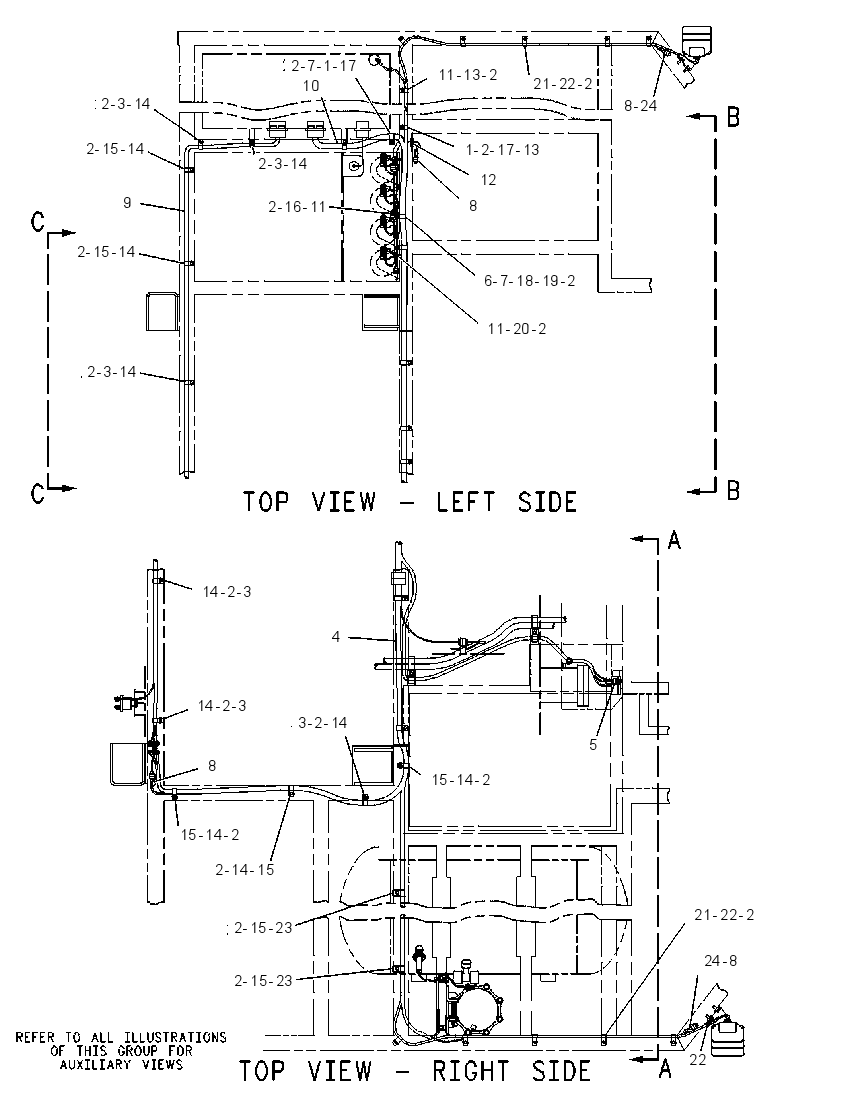 Проводка площадки 8X8497 CAT