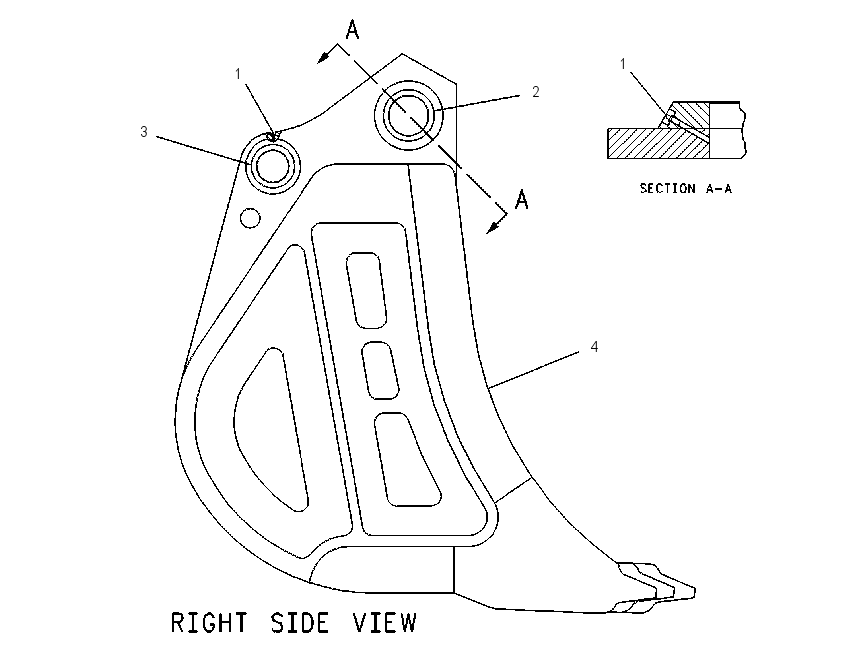 BUCKET & BEARING AS 1082901 CAT