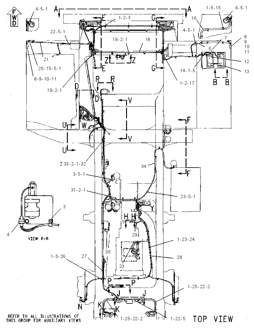 Проводка шасси 2A6513 CAT