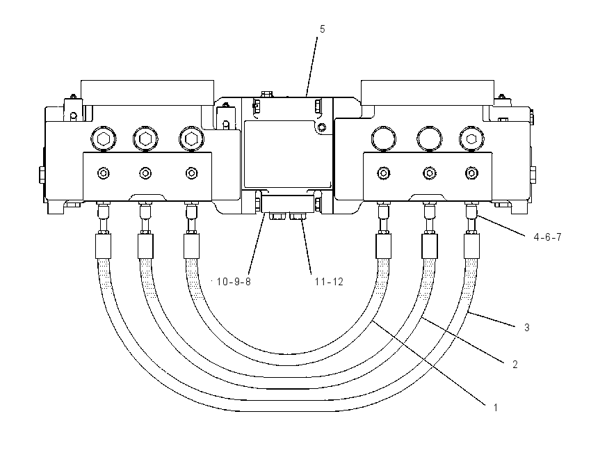 VALVE & LINES GP-IMPLEMENT 1108573 CAT
