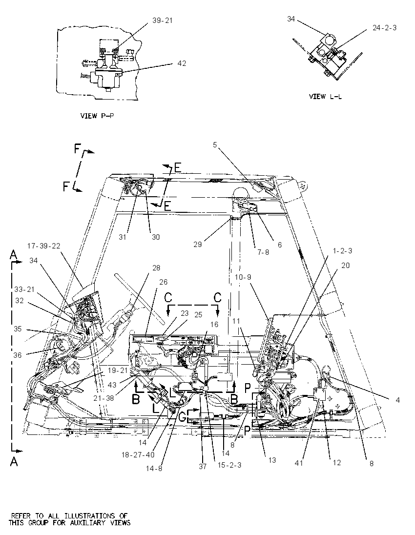 Проводка кабины 2A6506 CAT