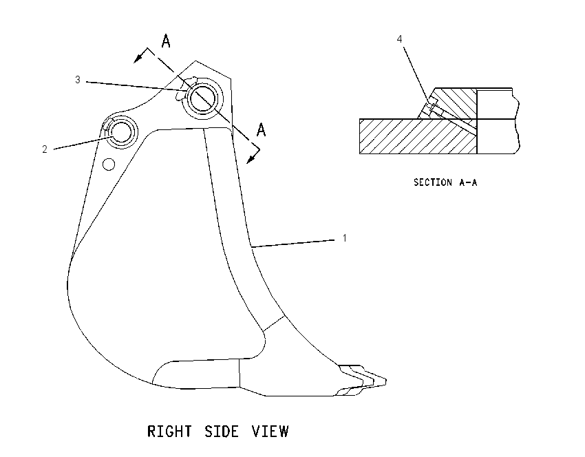 BUCKET & BEARING AS 1082541 CAT