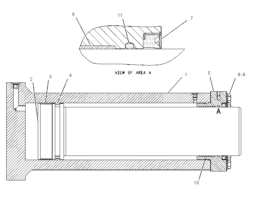 CYLINDER GP-TRACK TENSION 6E5821 CAT