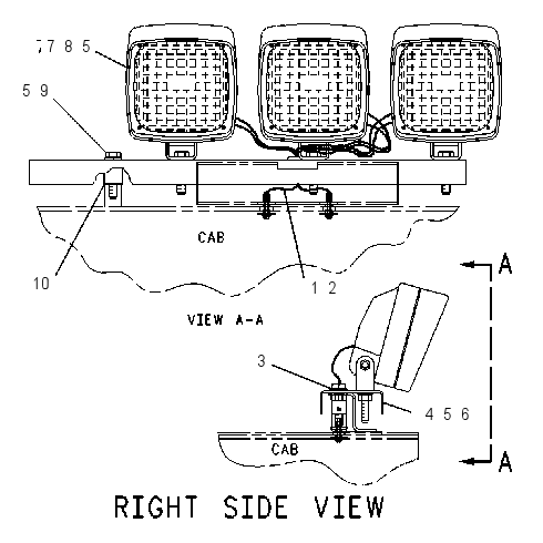 LIGHTING GP-FRONT SHOVEL 1119853 CAT