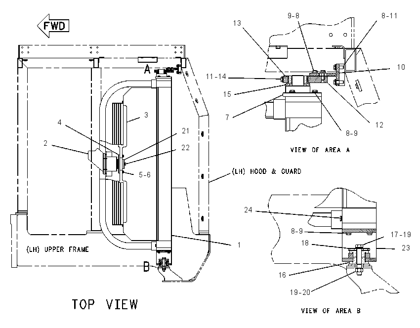 COOLER & MTG GP-HYDRAULIC OIL 1073247 CAT