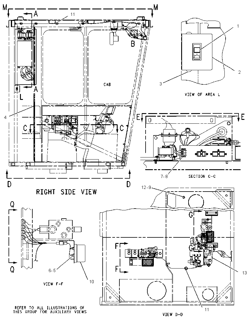 Проводка кабины 7I5270 CAT