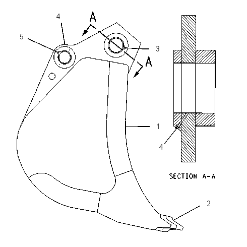 BUCKET & BEARING AS 1155480 CAT