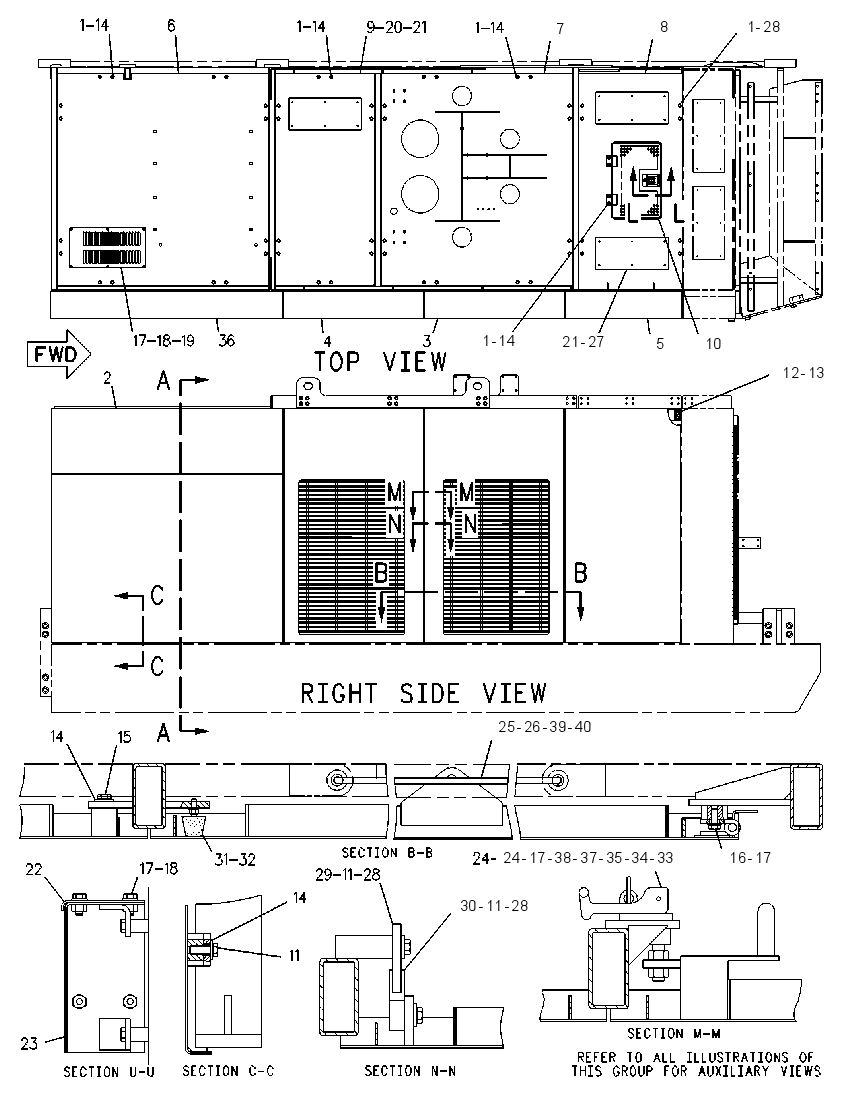 Капот с защитой 6I7652 CAT