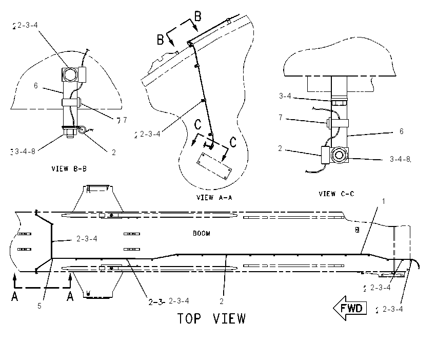 WIRING GP-BOOM 1756848 CAT
