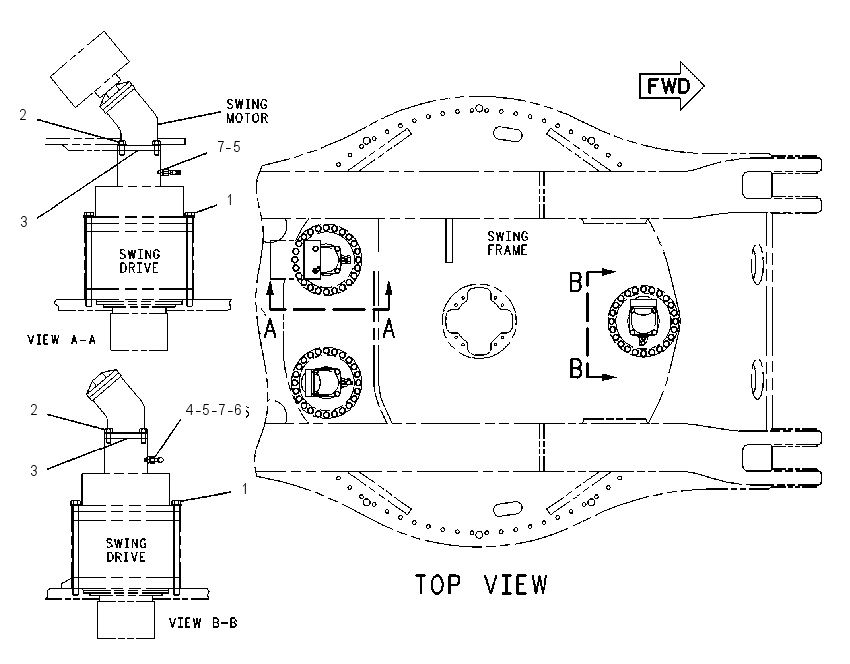 FASTENER GP-SWING DRIVE & MTR 6I7717 CAT