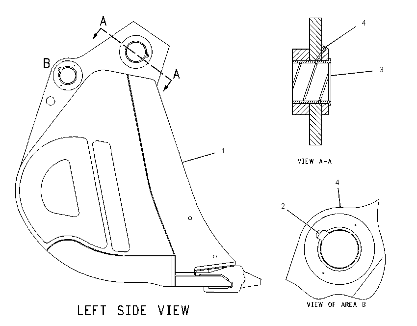 BUCKET & BEARING AS 1236110 CAT