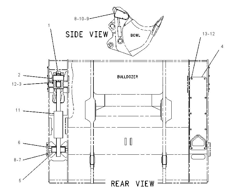 CYLINDER & MTG GP-BUCKET 1085772 CAT