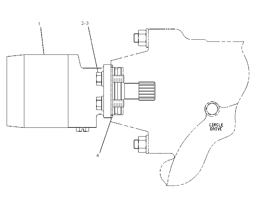 MOTOR & MTG GP-CIRCLE DRIVE 8X9031 CAT