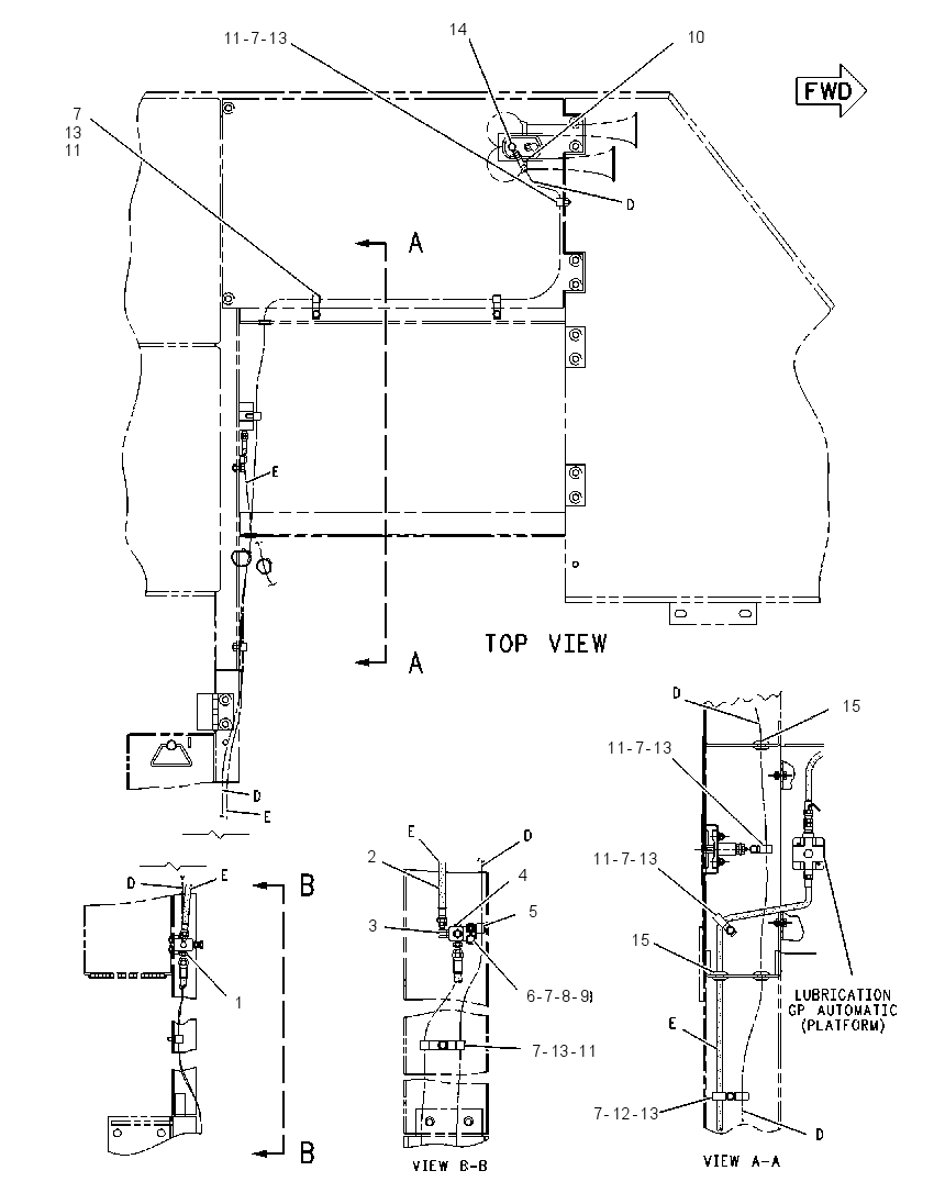 LINES GP-AIR TANK 1224560 CAT