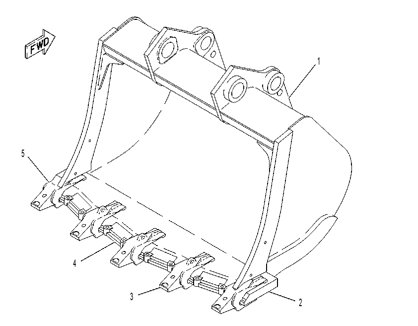 BUCKET AS-MASS EXCAVATOR 1262440 CAT