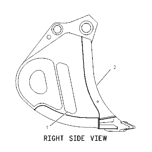 BUCKET AS-MASS EXCAVATOR 1262447 CAT