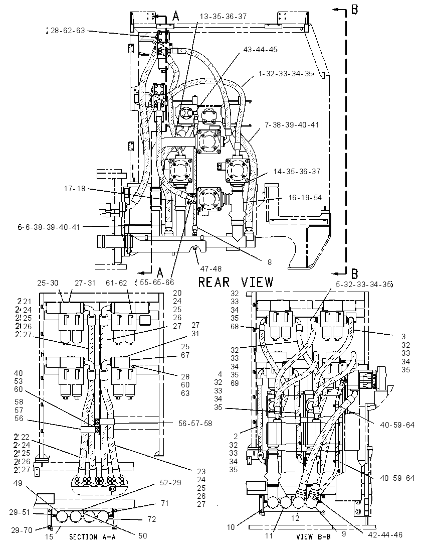 Трубопроводы насоса 7I5945 CAT