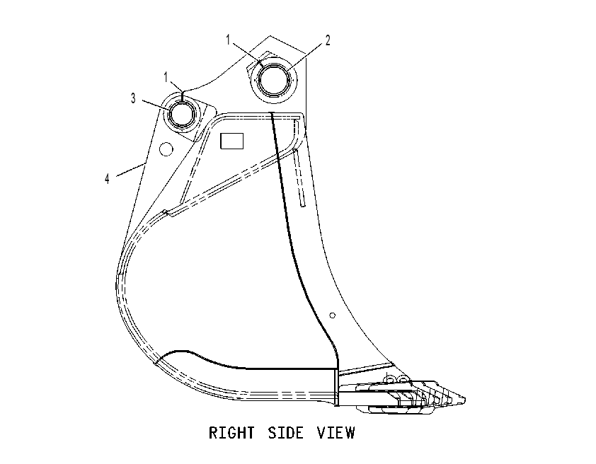 BUCKET & BEARING AS 1262674 CAT