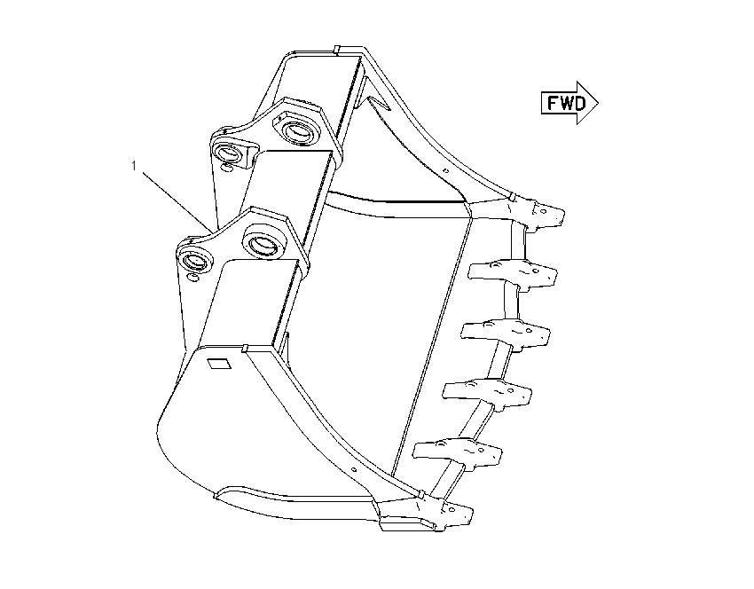 BUCKET AR-MASS EXCAVATOR 1245715 CAT