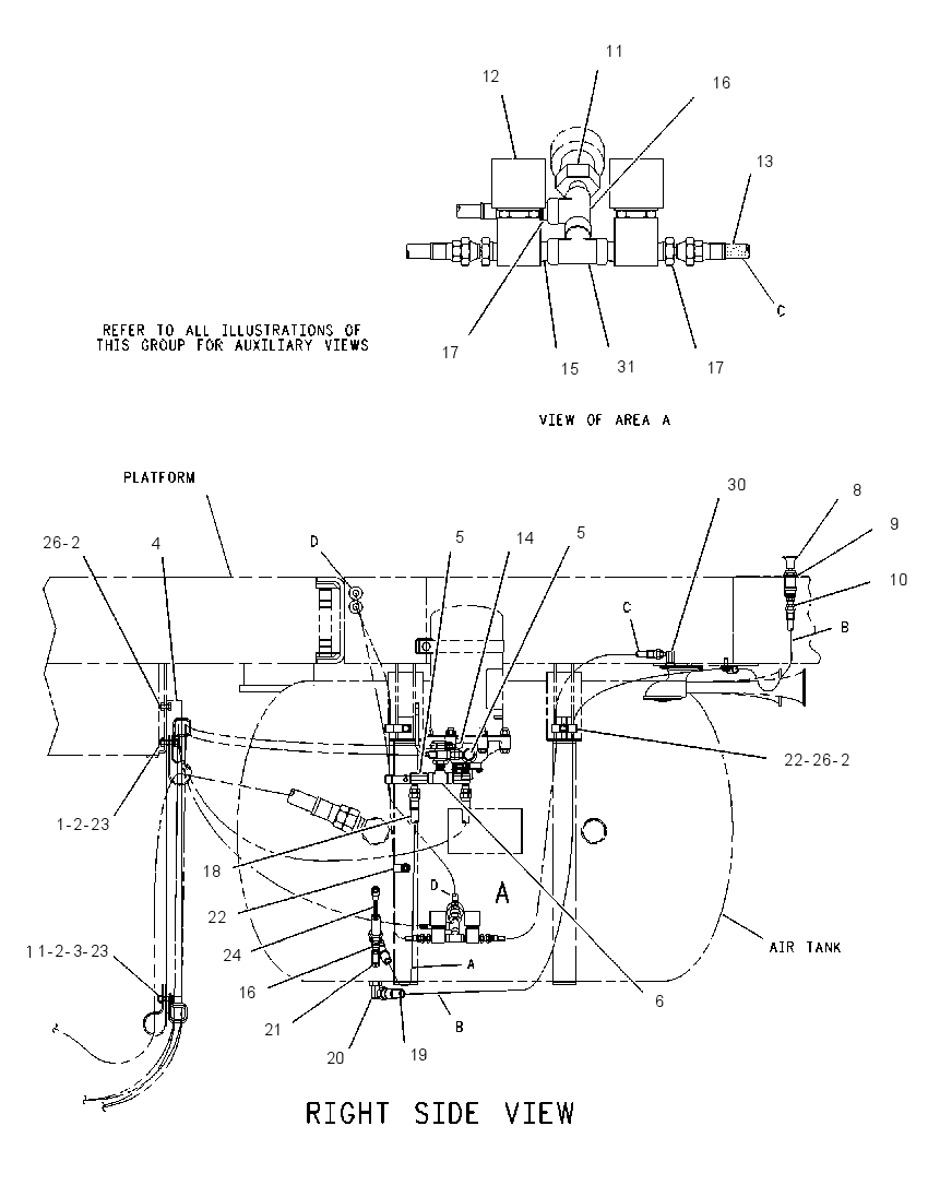 LINES GP-AIR TANK 1224561 CAT