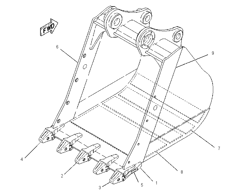 BUCKET AS-MASS EXCAVATOR 1353707 CAT