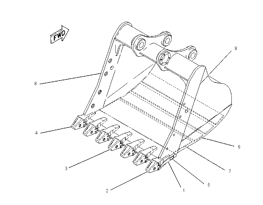 BUCKET AS-MASS EXCAVATOR 1270692 CAT