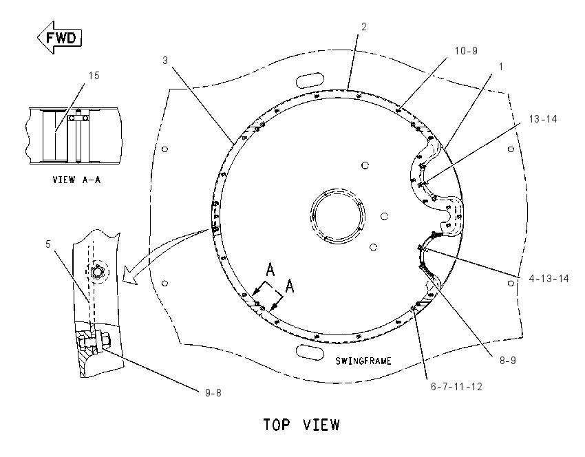ENCLOSURE GP-SWING BEARING 1395488 CAT