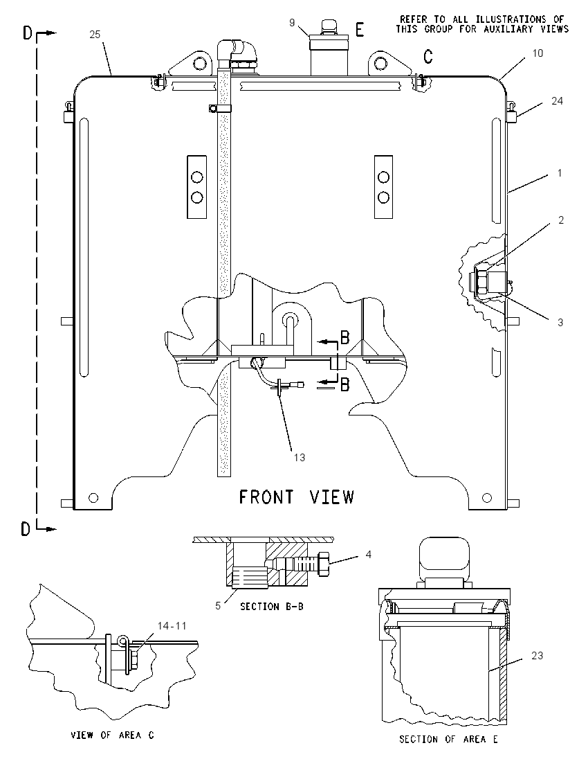 Бак топливный 8X9005 CAT