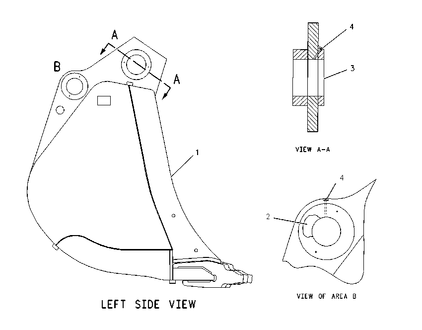 BUCKET & BEARING AS 1297592 CAT