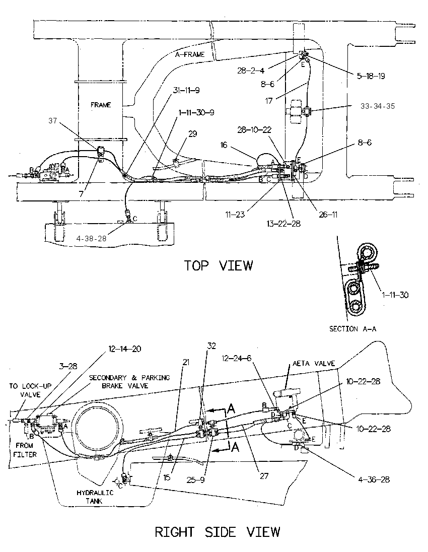 LINES GP-TRACTION CONTROL 8X0353 CAT