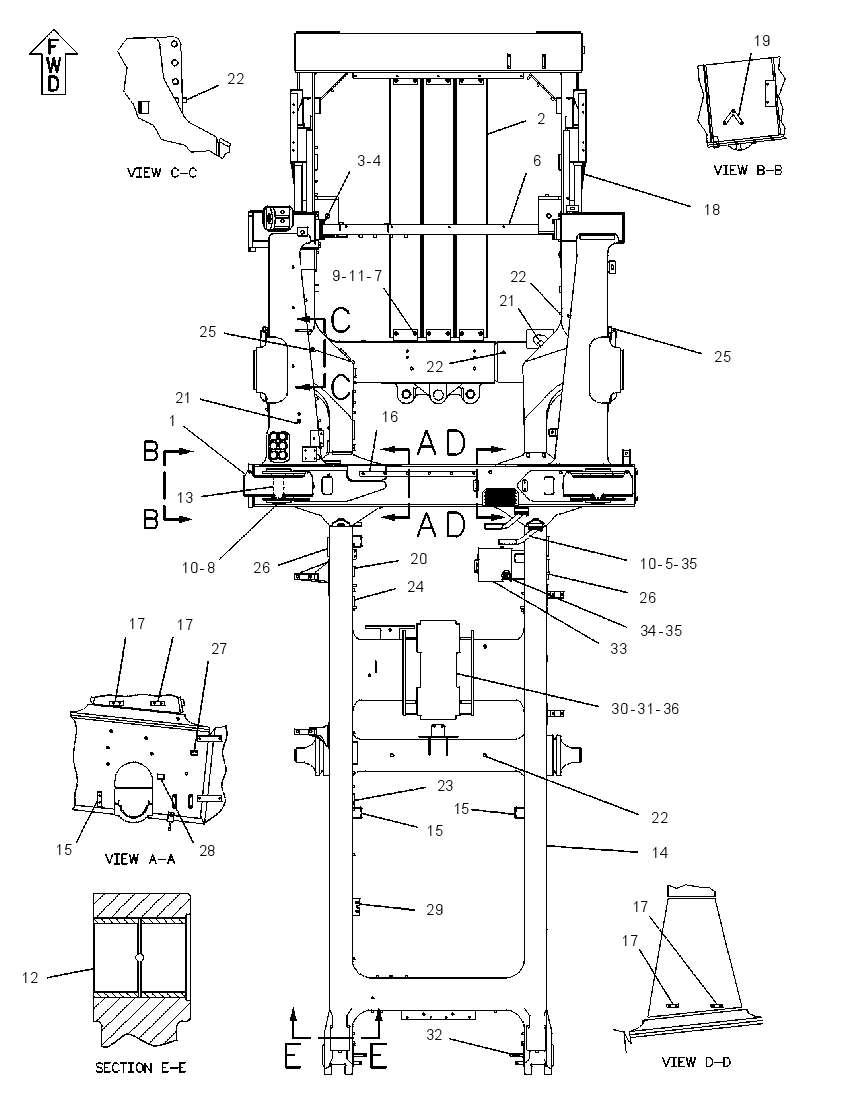 Рама 2A6538 CAT