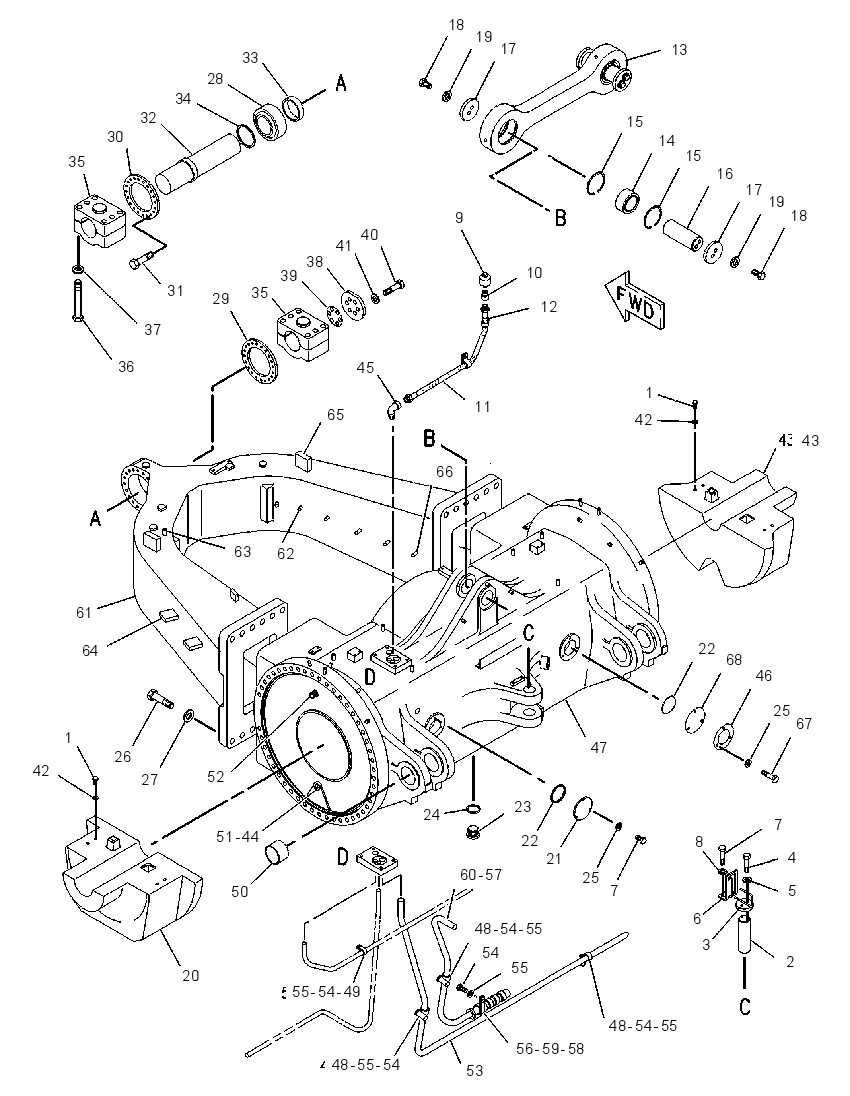 HOUSING GP-REAR AXLE 1247721 CAT