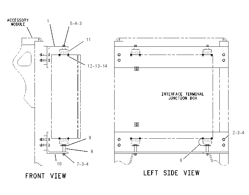 MOUNTING GP-JUNCTION BOX 1278785 CAT