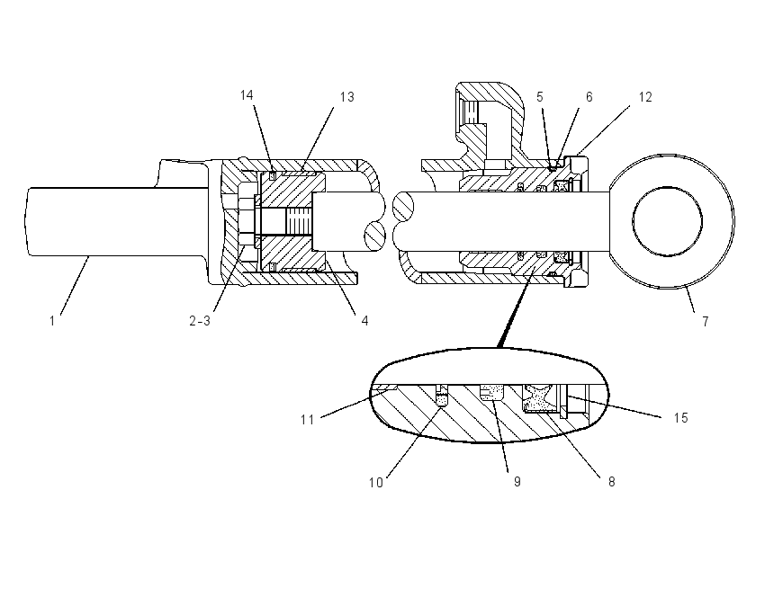 CYLINDER GP-ARTICULATION 9T8785 CAT