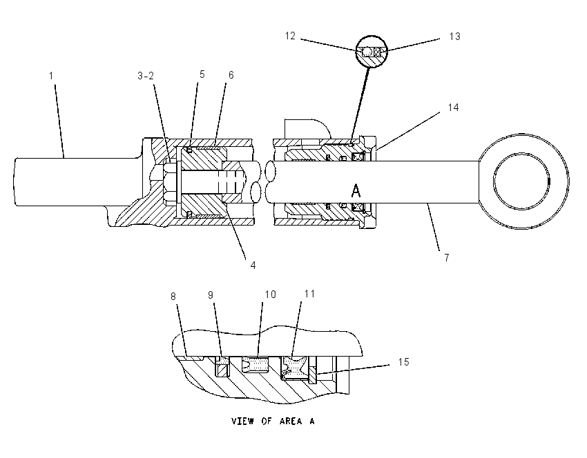 CYLINDER GP-ARTICULATION 6E1560 CAT