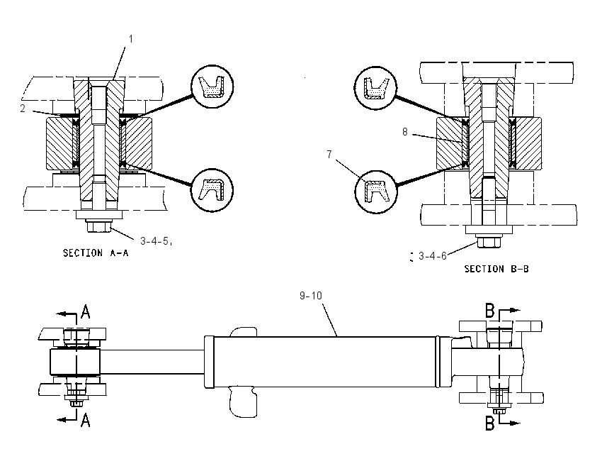 CYLINDER & MTG GP-ARTICULATION 1155726 CAT