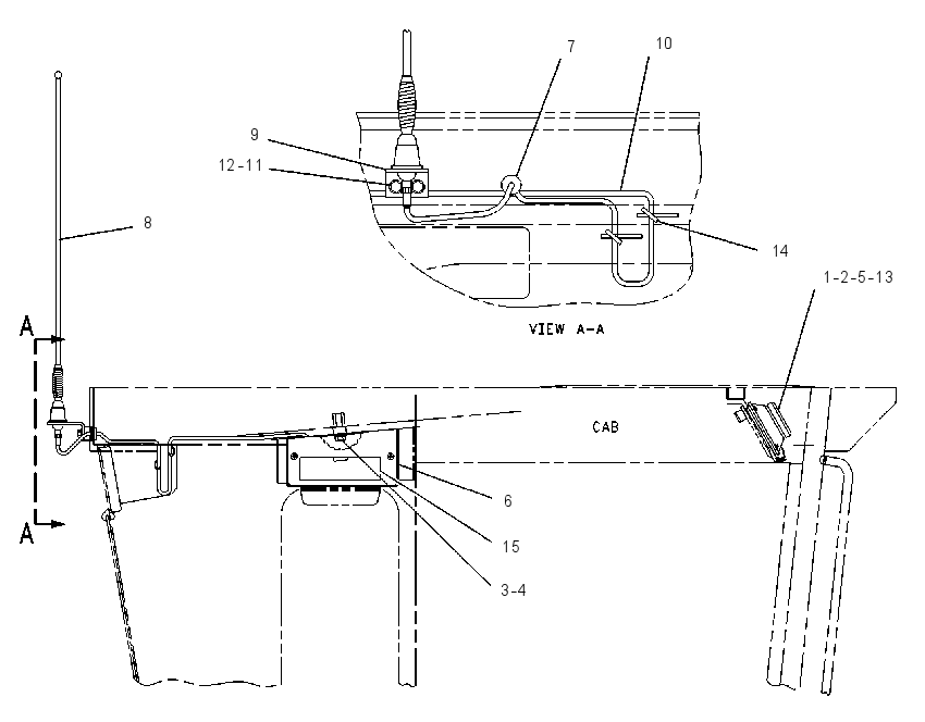 Установка радио 8X9410 CAT