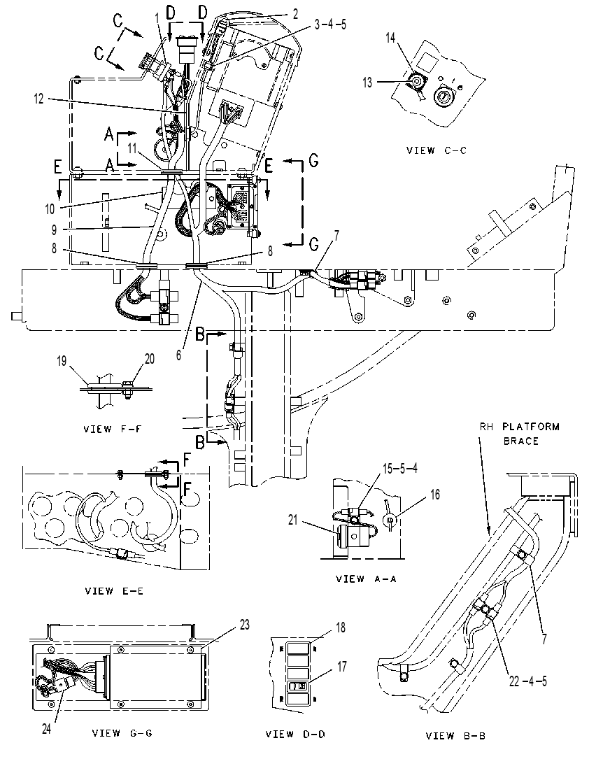 Проводка консоли 8X7707 CAT
