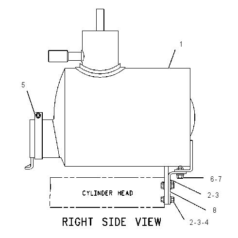 MUFFLER & MOUNTING GP 4P6648 CAT